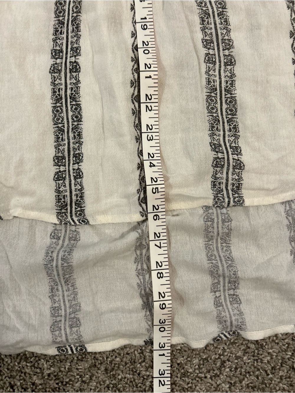 Free People Striped Peasant Blouse - hi-low cut in Medium - Picture 9 of 12